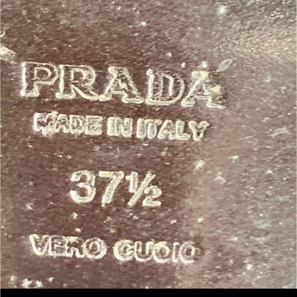 Vintage 1999 Prada Green Kitten Heels Size 37.5 - Picture 3 of 3